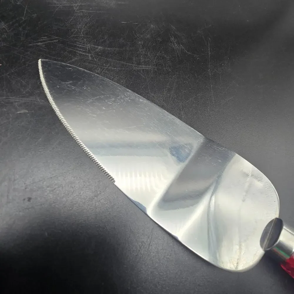 Avon Cape Code Pie Server Cake Knife by Regent Sheffield Red Gothic